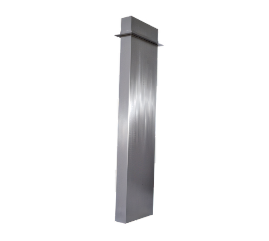 Product image #1 for Advance Tabco 60-Inch Stainless Steel Ventilation Riser with Adjustable Ceiling Trim Collar