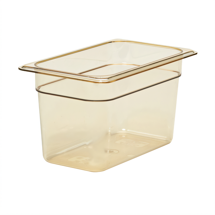 Product image #1 for Cambro H-Pan High Heat 1/4 Size Hot Food Pan, 6-Inch Deep, Amber