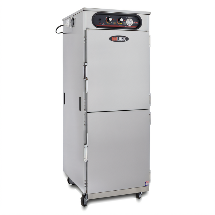Product image #1 for hotLOGIX HL6-18 Insulated Humidified Full-Height Holding Cabinet, 1 Compartment, Aluminum, Solid Door