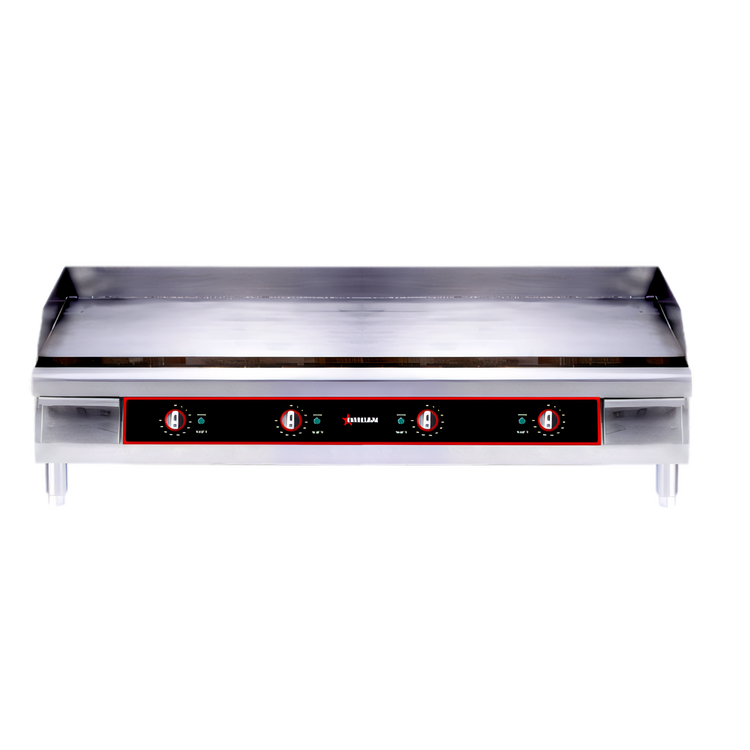 Product image #1 for Omcan USA 48-Inch Countertop Stainless Steel Electric Griddle with Smooth 1-Inch Plate