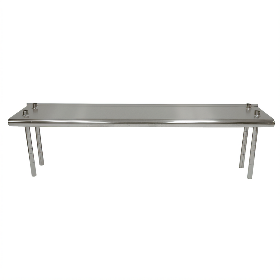 Product image #1 for Advance Tabco Table-Mounted Single Overshelf, 36 x 12 Inches, 1-Inch Rear Turn-Up