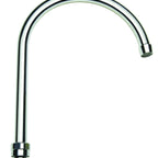 Thumbnail image #1 for Krowne Royal Series 21-429L Low-Lead Gooseneck Faucet Spout, 8-1/2"W x 11"H, with Adapter