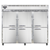 Thumbnail image #1 for Continental Refrigerator 3FENHD Extra-Wide Three-Section Reach-In Freezer with Half-Height Solid Doors