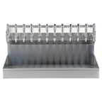Thumbnail image #1 for Micro Matic USA Kronos KRONOS-12SSKR 12-Faucet Wall-Mount Glycol-Cooled Stainless Steel Draft Tower with Integrated Drip Tray