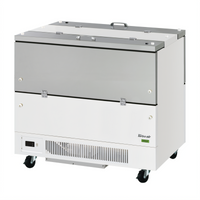 Turbo Air Super Deluxe Dual Access Cold Wall School Milk Cooler Cart, 18.3 Cu. Ft., 12 Crate Capacity