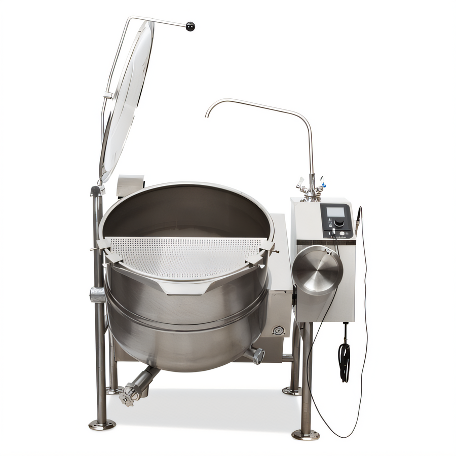 Product image #1 for Cleveland Range 40-Gallon Gas Tilting Steam Kettle, 2/3 Steam-Jacketed, Floor Model
