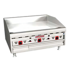 Thumbnail image #1 for Magikitch'n (Middleby) MKG-36-E 36-Inch Countertop Gas Griddle, 1-Inch Polished Steel Plate, Electric Thermostat