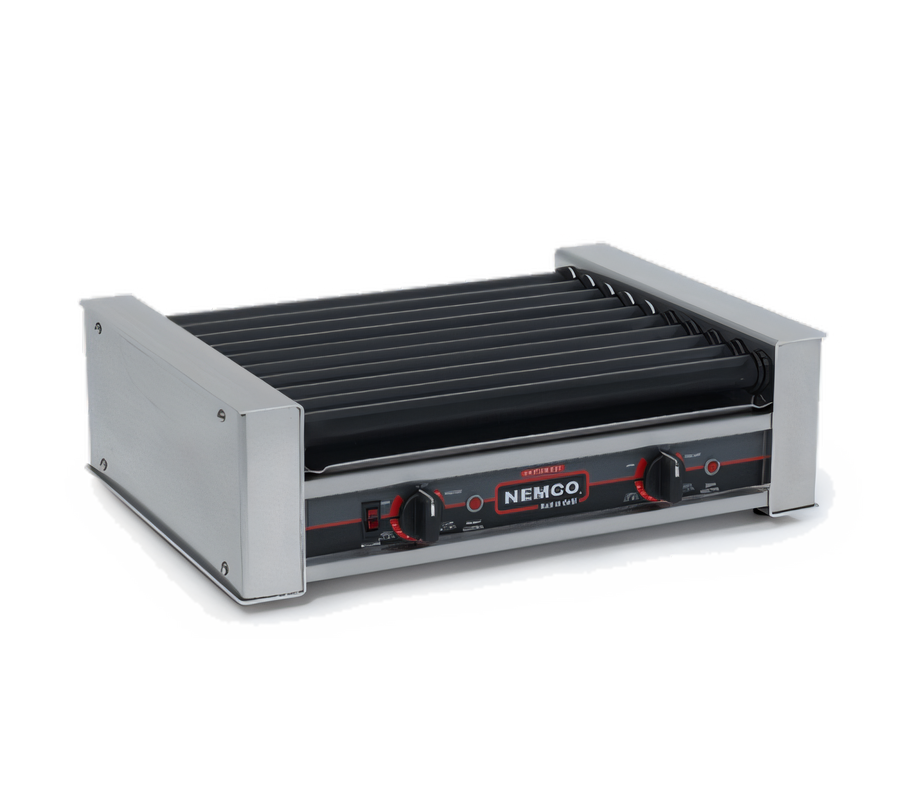 Product image #1 for Roll-A-Grill 10-Hot-Dog Roller Grill with 6 GripsIt Coated Rollers