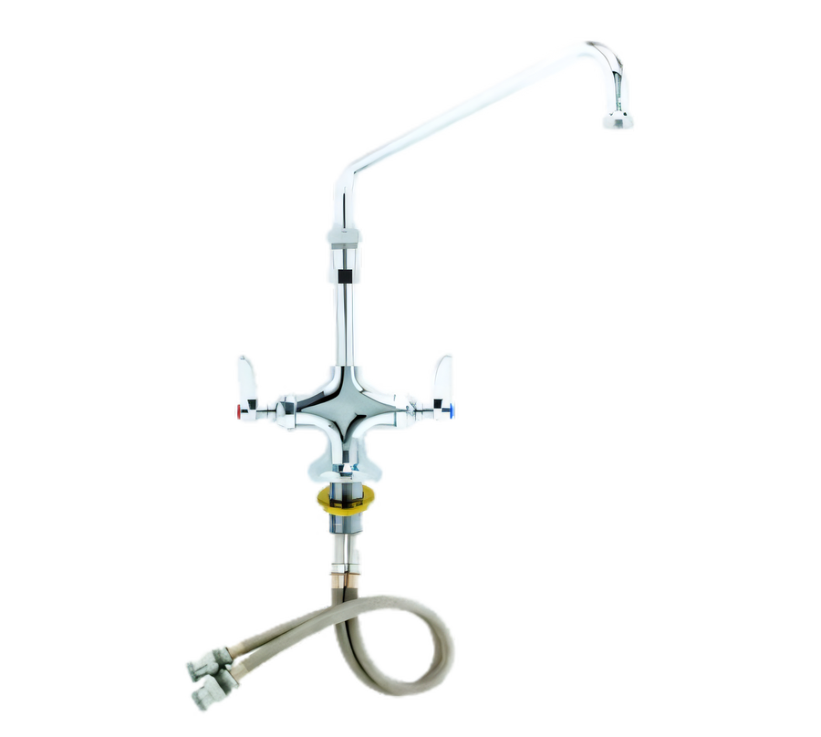 Product image #1 for Double Pantry Deck-Mount Faucet with 12-Inch Swivel Spout