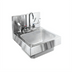 Thumbnail image #1 for Glastender WH-14 Wall-Mount Stainless Steel Hand Sink with Gooseneck Faucet