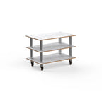 Thumbnail image #1 for Steelite Mogogo, Modular MGCMLX02CSXW Modular Medium Buffet Unit, White Carrera and Stainless Steel