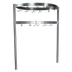Thumbnail image #1 for John Boos 79-1/4-Inch Boat-Shaped Table-Mounted Stainless Steel Pot Rack with 21 Double Hooks