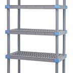 Thumbnail image #1 for Quantum Millenia QP214250VS-5 5-Shelf Polymer Starter Shelving Unit, 42"W x 21"D x 50"H, Gray
