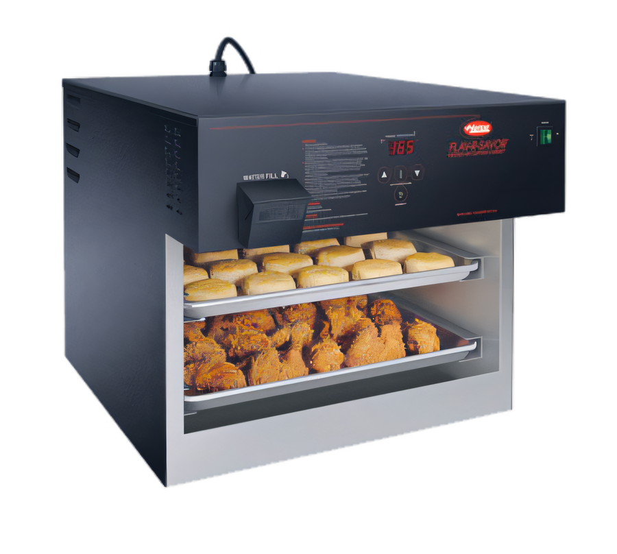 Product image #1 for Hatco Flav-R-Savor® 2-Tier Humidified Countertop Heated Air Curtain Food Display Cabinet
