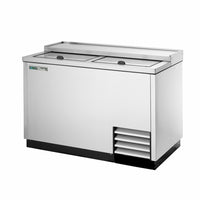True 50-Inch Glass and Plate Chiller/Froster with Deep Well Design, 2 Sliding Lids, and Stainless Steel Construction