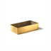 Thumbnail image #1 for American Metalcraft Gold Stainless Steel Rectangular Tray/Cylinder Holder