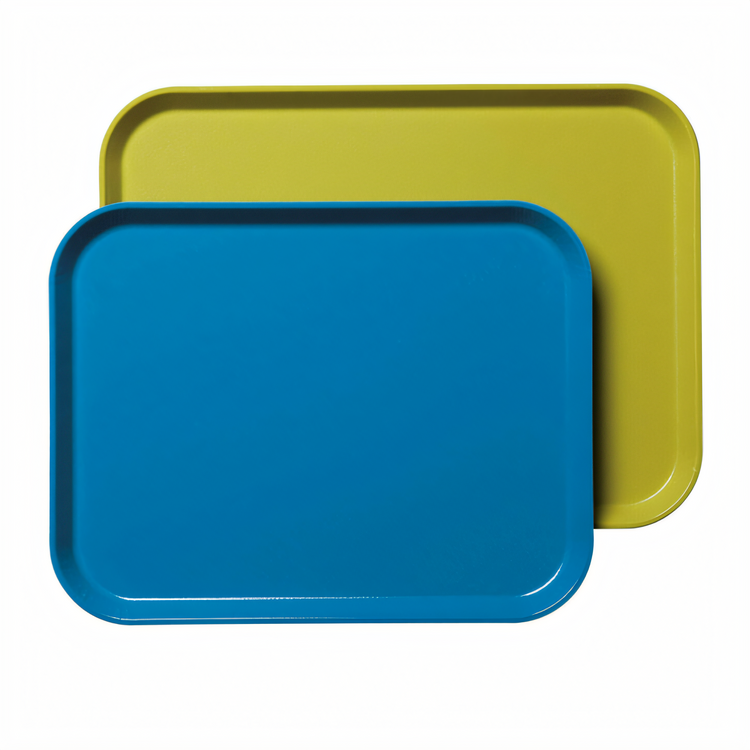 Product image #1 for Cambro Camlite Rectangular Fiberglass Cafeteria Tray, 12 x 16-5/16 Inches, Blue