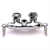 Thumbnail image #1 for T&S Brass B-0346-LN Double Pantry Wall-Mount Mixing Faucet with Swivel Outlet, Lever Handles, Less Nozzle