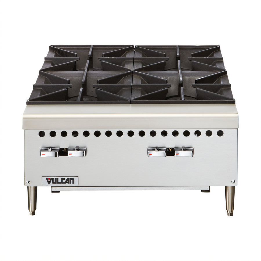 Product image #1 for Vulcan VCRH24 24-Inch Gas Countertop Hot Plate, 4 Open Burners