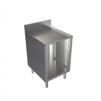 BK Resources Well Series Stainless Steel Underbar Cabinet with Adjustable Legs, 24 x 21 Inches