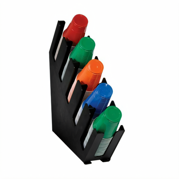 Product image #1 for Dispense-Rite Five-Section Slim Cup and Lid Organizer for 6 oz. to 44 oz. Cups
