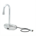 Thumbnail image #1 for T&S Brass ChekPoint Wall-Mount Touchless Faucet with Rigid Gooseneck Spout, 4-Inch Centers, Hydro-Generator Power