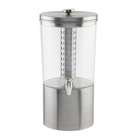 TableCraft Upscale 2.5 Gallon Single Beverage Dispenser with Stainless Steel Base and Tritan Reservoir