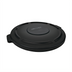 Thumbnail image #1 for BRUTE Flat Black Polyethylene Lid for 55-Gallon Trash Can