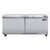 Thumbnail image #1 for Maxx Cold V-Series 60-Inch Two-Section Undercounter Freezer with Solid Doors, 18.5 Cu. Ft., Stainless Steel