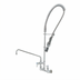 Thumbnail image #1 for T&S Brass EasyInstall 8-Inch Wall Mount Mixing Pre-Rinse Unit with Add-On Faucet and 14-Inch Swing Nozzle