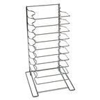 Thumbnail image #1 for American Metalcraft 19033 Oversized Countertop Pizza Pan Rack, 10 Shelves, Chrome Plated Steel, Fits 16"-23" Pans Case of 2