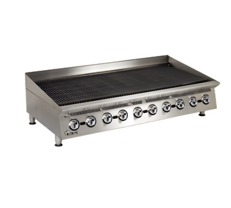 Product image #1 for Star Ultra-Max 60-Inch Gas Lava Rock Charbroiler with Manual Controls, 200,000 BTU