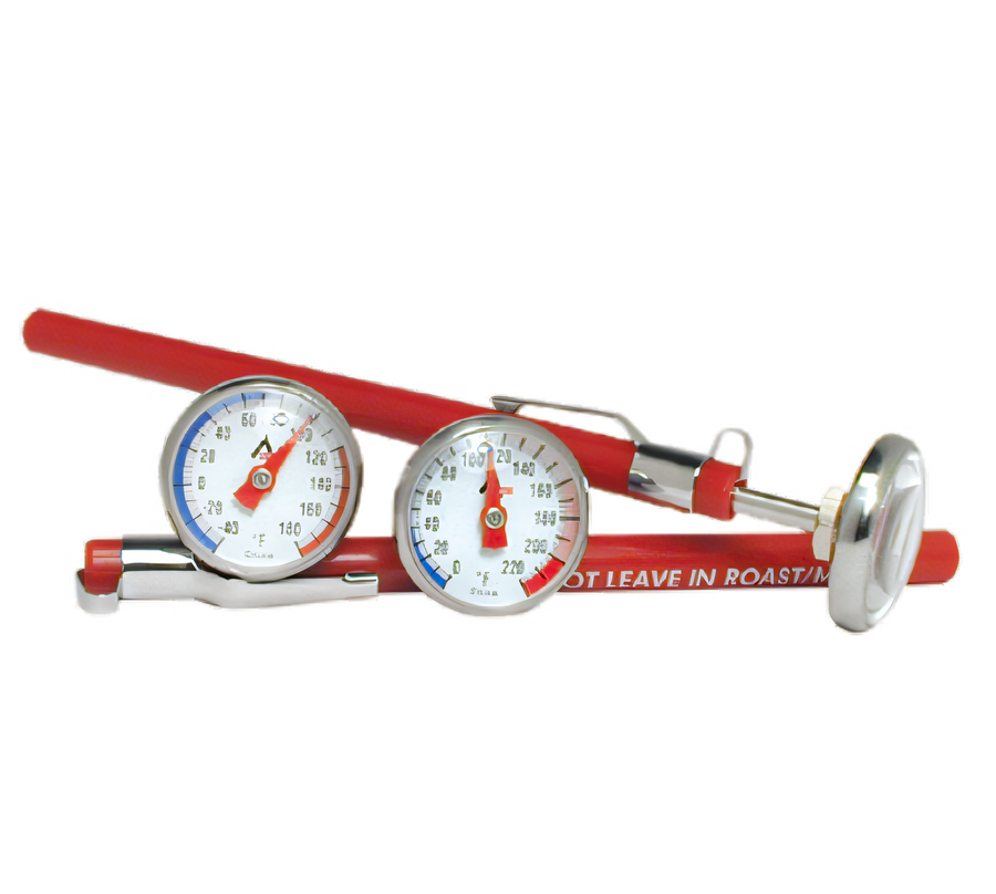 Product image #1 for Dial Pocket Thermometer, 0°F to 220°F, 1-Inch Dial, 5-1/2-Inch Overall Length, Stainless Steel