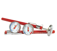 Dial Pocket Thermometer, 0°F to 220°F, 1-Inch Dial, 5-1/2-Inch Overall Length, Stainless Steel