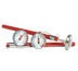 Thumbnail image #1 for Dial Pocket Thermometer, 0°F to 220°F, 1-Inch Dial, 5-1/2-Inch Overall Length, Stainless Steel