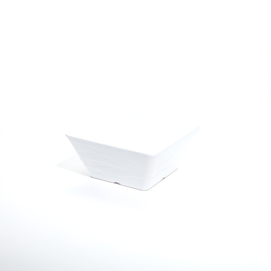 Product image #1 for American Metalcraft 58 oz. Square Melamine Serving Bowl, Faux Slate White