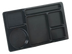 Thumbnail image #2 for Carlisle Omni-Directional 6-Compartment Rectangular Tray, 15 x 8-3/4 Inch, Black ABS Plastic