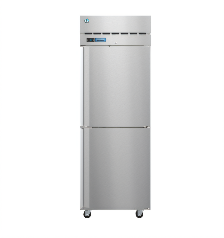 Product image #1 for Hoshizaki Steelheart One-Section Pass-Thru Refrigerator, 24.2 Cu. Ft., Half-Height Solid Doors, Top-Mount Self-Contained