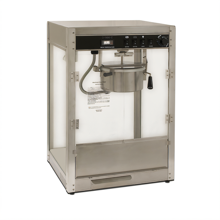 Product image #1 for Benchmark Silver Screen 8-Ounce Countertop Popcorn Machine