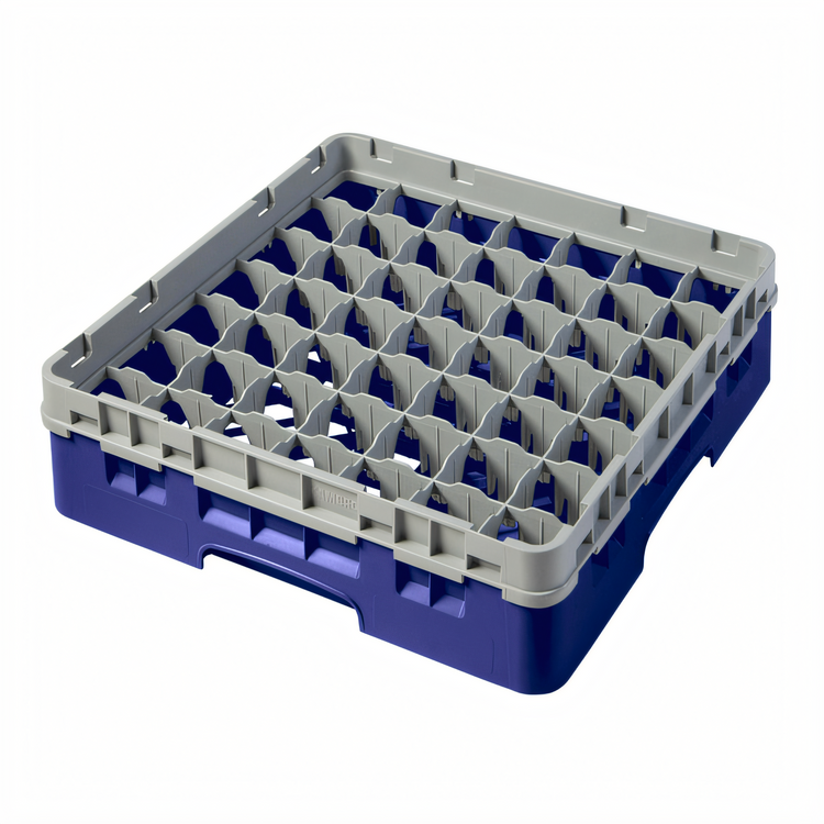 Product image #2 for Cambro Camrack® Full-Size 49-Compartment Glass Rack — 3 5/8 in Compartment, Navy Blue