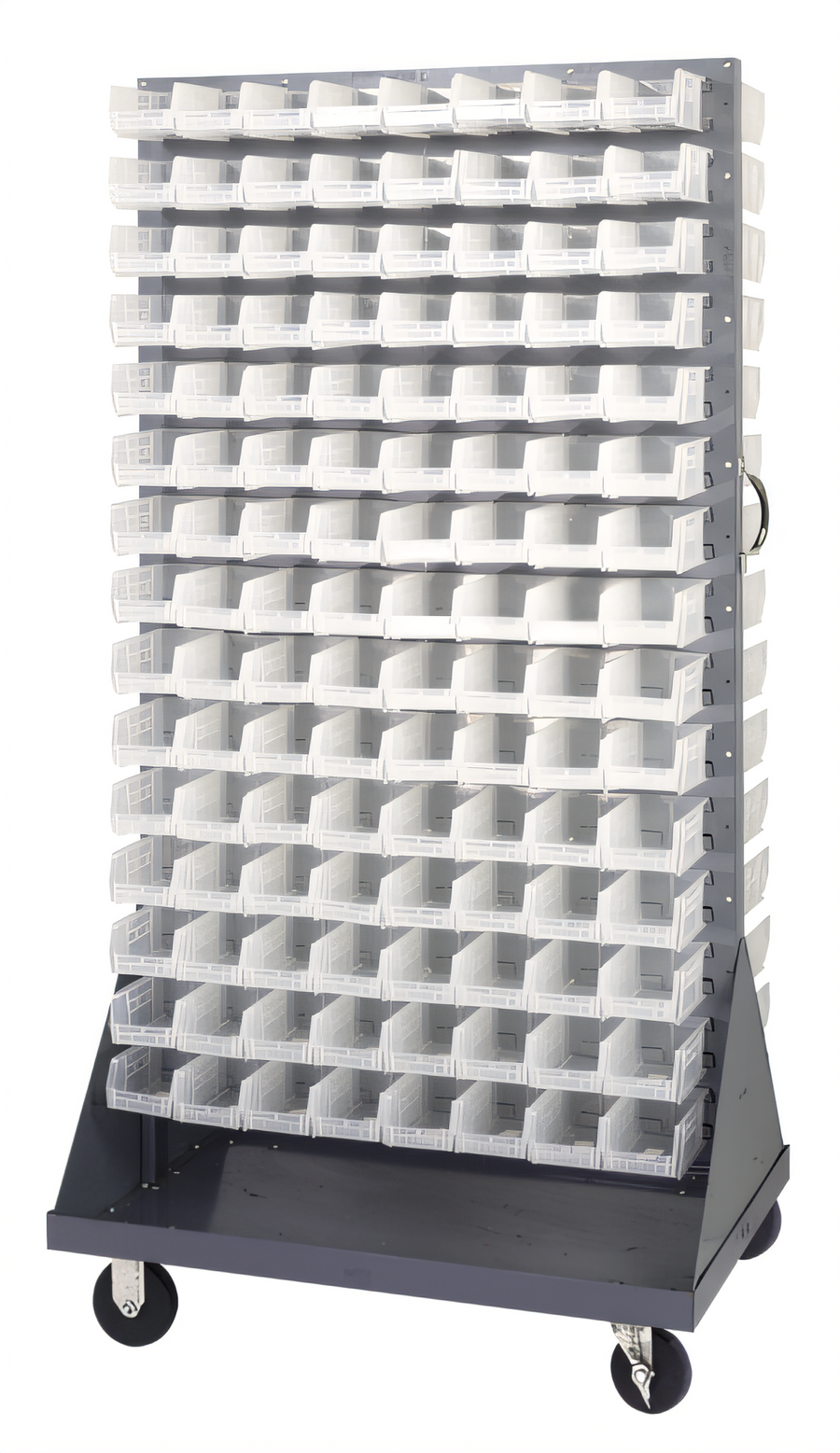 Product image #1 for Quantum Double-Sided Louvered Rack with 240 Clear Bins