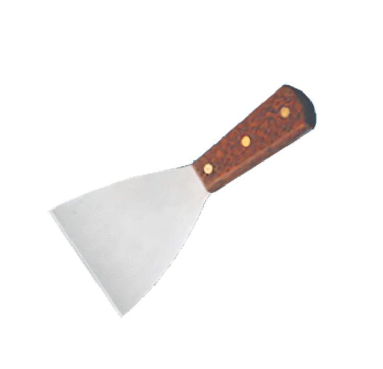Product image #1 for American Metalcraft 4-Inch Stainless Steel Grill Scraper with Wood Handle
