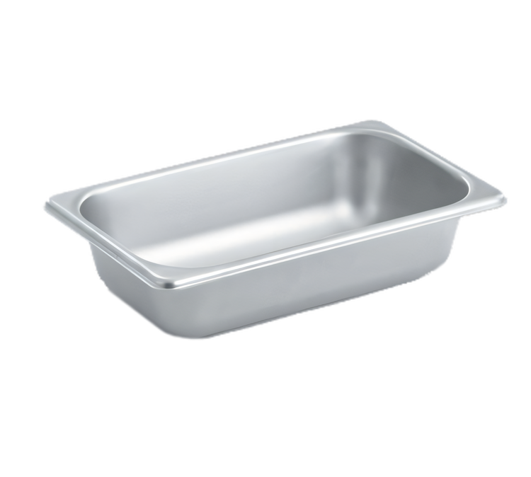 Product image #1 for 1/4 Size Solid Steam Table Pan, 1-5/8 Qt, 20-Gauge 300 Series Stainless Steel