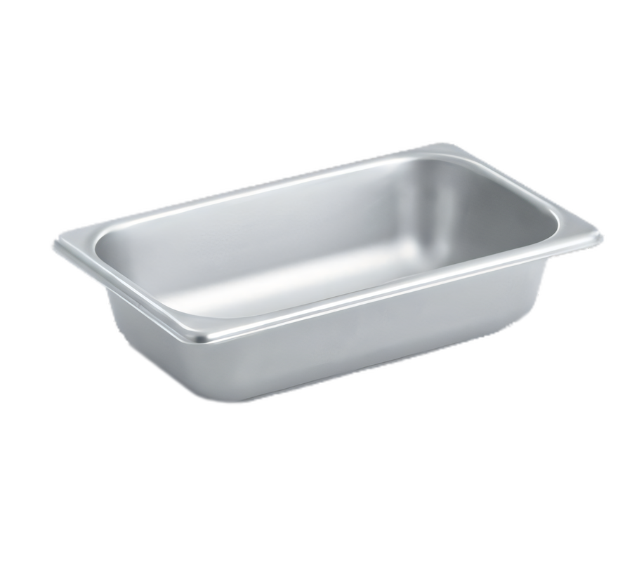 Product image #1 for 1/4 Size Solid Steam Table Pan, 1-5/8 Qt, 20-Gauge 300 Series Stainless Steel