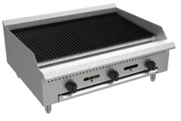 Serv-Ware 36-Inch Liquid Propane Radiant Charbroiler, 3-Burner Countertop