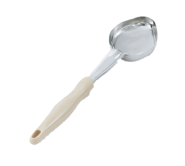 Product image #1 for Vollrath Jacob's Pride 3 oz Solid Oval Bowl Spoodle Portion Control Serving Spoon, Ivory Handle