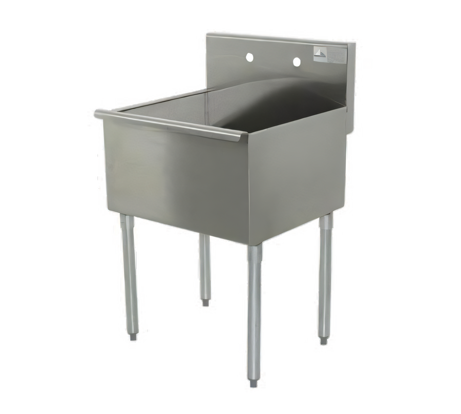Product image #1 for Advance Tabco Square Corner 1-Compartment Scullery Sink with 6-Inch Backsplash, 36 x 24 x 13 Inches, 16 Gauge Stainless Steel