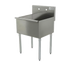 Thumbnail image #1 for Advance Tabco Square Corner 1-Compartment Scullery Sink with 6-Inch Backsplash, 36 x 24 x 13 Inches, 16 Gauge Stainless Steel