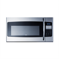Summit Commercial Stainless Steel Over-the-Range Microwave Oven with Ducted/Ductless Range Hood, 1.6 Cu. Ft., 1000 Watts