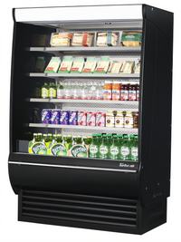 Turbo Air 48-Inch Extra Deep Vertical Open Display Merchandiser, 23.2 Cu. Ft., Black